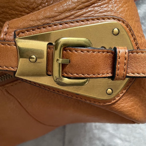 ✨🤎🤎✨PRADA Vintage Tan Leather Hobo Handbag ✨PURCHASE ONLY✨ - Picture 10 of 16